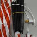 COOLWUFAN 12 Pack Christmas Candy Cane Pathway Markers, 17'' Christmas Outdoor Decorations Pathway Lights with 60 Warm Lights for Indoor and Outdoor Xmas Holiday Party Patio Yard Decor (Red)