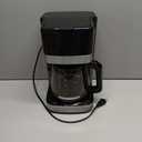 Amazon Basics Programmable 12 Cup Drip Coffee Maker with Glass Coffee Pot (1.9 Qt), Auto Shut-off, Touch Screen, Auto Pause, Removable Filter Basket, Black & Silver