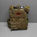 OneTigris DOOM Tactical Vest, Adjustable Airsoft Vest MOLLE Vest for Men (Camo, One Size)