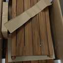 Patented 30" Asia Teak Shower Bench with Shelf - 30 Inch (Pack of 1)