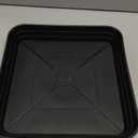 Feyvdzv 2 Pack Square Plant Saucer Tray 10 inch, 6 8 10 12 14 16 18 20 inch Heavy Duty Plastic Square Plant Saucers for Indoors Outdoor, Flower Planter Drip Trays for Pots, Seed Starting Tray (Black)