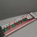 LaRibbons Christmas Wrapping Paper Roll with Cutlines, Polka Dot & Stripe Design with Gift Bow & Ribbons & Tags, Perfect for Christmas, Holiday Party, 30 Inch X 10 Feet (4Rolls, 100 sq.ft.ttl.)