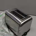 Touch Screen Toaster 2 Slice Stainless Steel Toaster with Digital Countdown Wide Slot LCD Display 2 Slice Toasters Smart Toasters 9 Shade Settings with Defrost/Bagel/Cancel Function (Silver)