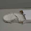 Matte White Round Soap Dispenser Tray, 8 Soap and Lotion Bottle Tray Organizer Plate for Bathrooms, Kitchens, Countertops - Holds 2 Soap Dispensers