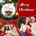 Highland Cow Ornaments, Rustic Farmhouse Highland Cow Hanging Ornaments for Christmas Tree Party Holiday Decorations, Live Like Someone Left The Gate Open Wildflower Ceramic Ornament Decor