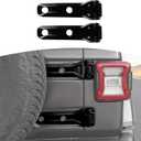 RT-TCZ for Jeep JL Tailgate Hinge Cover Trim Decals Black for Jeep Wrangler JL JLU 2018 up Black Exterior Accessories 2pcs
