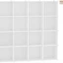C&AHOME Cube Storage Organizer, 16-Cube Shelves Units, Plastic Storage Cubes, DIY Closet Organizer, Modular Closet Storage Shelves Ideal for Home, Bedroom, 48.4" L 12.4" W 48.4" H Milky UPCS16M