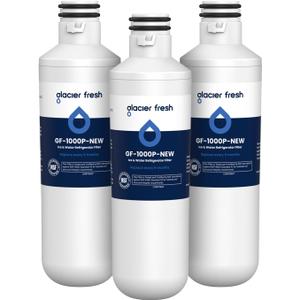 GLACIER FRESH Water Filter LT1000PC Replacement for Refrigerator, Compatible with MDJ64844601, ADQ747935 ADQ74793504 Water Filter (3 Pack)