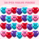 JOYIN 28 Packs Heart Shape Stress Ball with Cards Stress Relief Fidget Toy for Valentine Party Favors, Classroom Prize Supplies, Valentines Greeting Cards, Valentine Exchange Gifts, Small