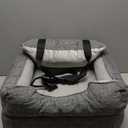 Avont Dog Car Booster Seat for Small/Medium Dogs Under 30 lbs, Elevated Puppy Carseat, Front Seat Pet Car Bed -Grey