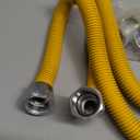 48" Gas Dryer Hose Kit,Stainless Steel Stove Gas Line with Connector 1/2" MIP 1/2"FIP 3/4"MIP Fitting,5/8" OD(1/2" ID) Gas Connector Kit for Stove,Gas Stove, Dryer,Water Heater-by MIFLUS