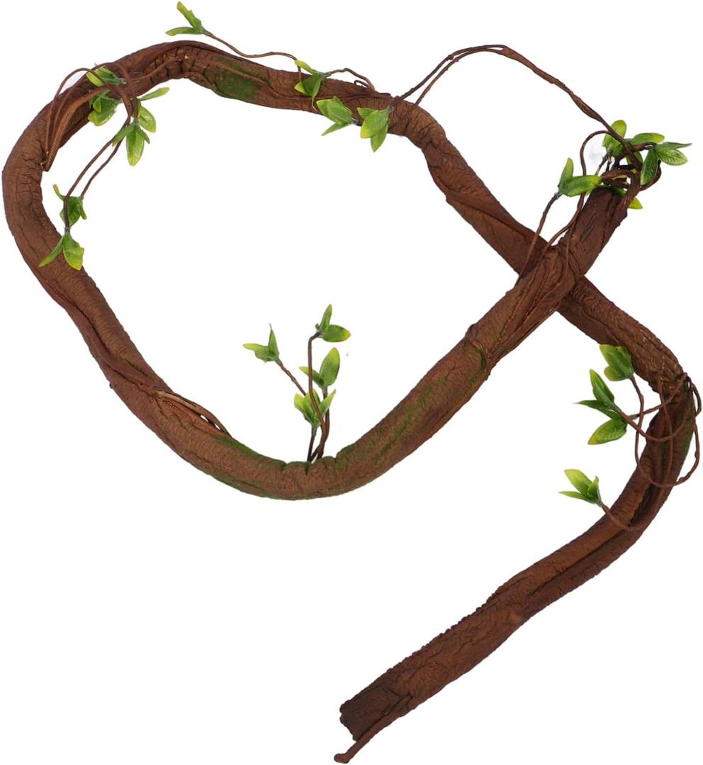 Zerodeko Realistic Fake Tree Vine Artificial Hanging Cane Fake Cane .6-2m Unique Decor for Parties Weddings Garden Wall