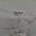 Girls T Shirts Ruffle Shrit Plain Blank Tank Tops Short Sleeve Cotton Tshirts Basic Blouse, 140