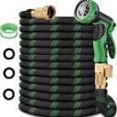 75 ft Garden Hose, Flexible Ultra Lightweight Durable Garden Hose, Kink-Free Water Hose with 10 Function Sprayer - Non-Shrinking Garden Hoses, Easy to Store,All-Weather, Car Washing Pipe Garden Hoses