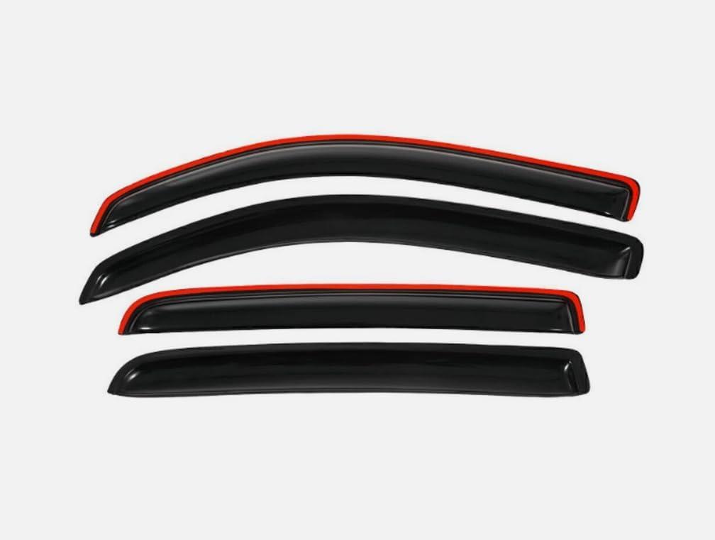 Vent deflectors Window Visors Tape-On Fit 2016-2023 Toyota Tacoma Accessories Double Cab-4pcs Rain Guards,2016 2017 2018 2019 2020 2021 2022 2023