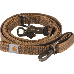 Carhartt Pet Durable Nylon Webbing Shock Absorbing Leash for Dogs, Reflective Stitching for Visibility, Carhartt Brown (Shock Absorbing), Large