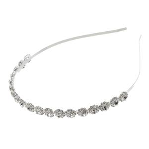 Beaupretty 1pc Headband Crystals Decor Bridal Hairband Decorations Quinceanera Rhinestone Wedding Dress For Wedding Party Mother Bridesmaid Hair Ribbon Reveal Tiara First Alloy White