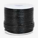 GENIQUE Real/Genuine Round Leather String Cord for Necklace, Bracelets, Jewellery, Braiding (1.5mm, Black)