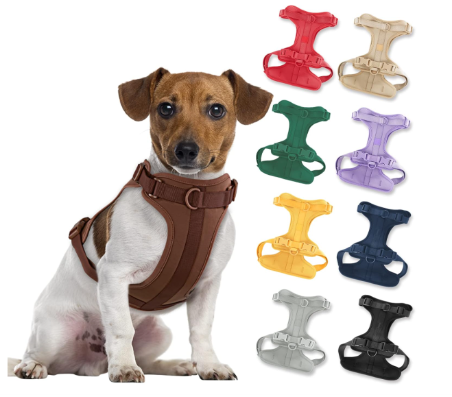Wisedog No Pull Lightweight Dog Vest Harness with Soft and Comfortable Cushion, Breathable Mesh, for Small Medium Large Dogs Walking S