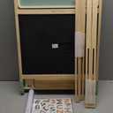 Tiny Land Easel for Kids, Double-Sided Magnetic Easel with Drawing Accessories, Adjustable Wooden Kids Art Easel with Paper Roll, Learning-Toy for 3,4,5,6,7,8 Years Old Boy & Girls Green