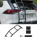 Powerty Rear Ladder for 2019-2023 2024 2025 Toyota RAV4 Accessories Tailgate Ladders Rear Gate Ladder Kit Left Side