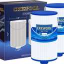 Cryspool 2402 Filter Compatible with Watkins 303279(not 303263), FC-2402, Free Flow and Lifesmart Hot Tub Filter, 1 1/2" Finer Thread Spa Filter Cartridge, 2 Pack