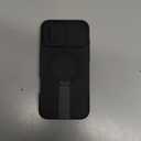 SURITCH for iPhone 16 Plus Case with Magnetic Camera Slide Cover and Adjustable Kickstand, Compatible with MagSafe, Shockproof Bumper Case Slim Protective Cover for iPhone 16 Plus 6.7 Inch, Black