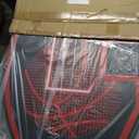 Large Wall Mounted Basketball Hoop, 36"x24" Shatter-Proof Backboard with 18" Rim & Anti-Tear Net, Indoor Outdoor Basketball Hoop for Family Fun with Kids Adults