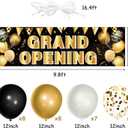 31Pcs Grand Opening Party Decorations Kit Grand Opening Banner with 12Inches Latex Balloons New Store Opening Sign Supplies Large Advertising Opening Backdrop Decor for Shop Business