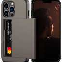 Nvollnoe for iPhone 13 Pro Case with Card Holder Heavy Duty Protective Dual Layer Shockproof Hidden Card Slot Slim Wallet Case for iPhone 13 Pro for Men&Women(Coffee) (Coffee-Regular Storage)