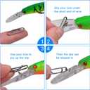 Fishing Power Speed Clips Kit, 60/160pcs Speed Clips for Fishing Lure Quick Change Fishing Snap Clip for Freshwater Saltwater Connector Tackle