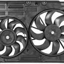 SCITOO Cooling Fan Assembly Replacement for 2016-2019 for Ford for Explorer 2.3L 2013-2019 for Ford for Explorer 3.5L 2014-2019 for Ford for Police Interceptor Utility 3.5L Replace 621539