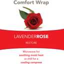 Bed Buddy Heated Aromatherapy Neck Wrap, Lavender & Rose Scented - Microwavable Hot & Cold Therapy for Sore Muscles, Stress Relief, and Relaxation - Soft Plush Fabric with Lavender and Rose (1 Count, Pink)