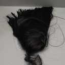 morvally Short Straight Black Wig with Bangs Natural Looking Heat Resistant Hair Cosplay Costume Wigs (14 inches Natural Black)