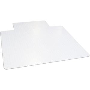 Dimex Office Chair Mat for LowPile Carpet 45" x 53" Clear Desk Floor Protector with Lip, Smooth Glide PVC for Rolling Chairs, 45" X 53" X .11"