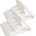 GoodtoU Baby Hangers, 80 Pack Kids Plastic Toddler Baby Clothes Hangers for Closet Small Children Infant Nursery Child Hanger (White)