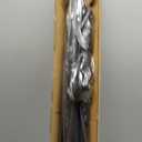 Tension Curtain Rod 51-165 Inch, Extra Long Curtain Rod No Drilling for Window or Bathroom, Outdoor Curtain Rods for Patio, Easy to Install, Never Rust, Rod Diameter 1.26 Inches-Black
