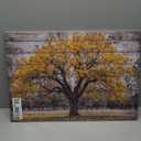 Yellow Tree Canvas Wall Art Vintage Autumn Maple Leaves Picture Fall Nature Poster Contemporary Artwork Modern Home Living Room Decor(Fall-1,16x24inch (40x60cm))