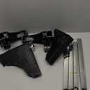 Appliance Dolly Cart with 4 Locking Wheels Mini Fridge Stand Adjustable 16"-26" Universal Mobile Roller for Portable Washer, Dryer, Refrigerator, Furniture, Black