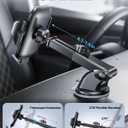 andobil Car Phone Holder, 2026 Military-Grade 89lbs Strongest Suction Phone Holders for Your Car Dashboard/Windshield/Vent Easy Clamp Car Phone Mount Stand for iPhone 17 16 15 14 13 Pro Max Samsung