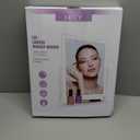 HIEEY Lighted Makeup Mirror, Hollywood Vanity Mirror with Lights, Three Color Lighting Modes, and 5X Magnification Mirror, Smart Touch Control, 360Rotation (17.3in,White,Gift Box)