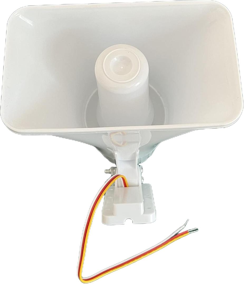 30W Alarm Siren Super Loud 130dB Electronic Horn Indoor/Outdoor Security Siren DC 12V 9V 5V, 20*12.5*23cm/7.9*4.9*9.1in