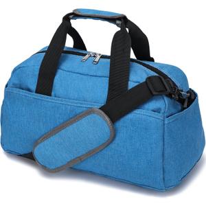 14 inch Small Gym Bag for Women & Men, Mini Duffel Bag for Travel Sports Lightweight Carry On Bag,Navy Blue