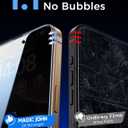 MAGIC JOHN 2 Pack for iPhone 16 Pro [6.3 inch] Privacy Tempered Glass Screen Protector, Auto Dust-Elimination, Bubble Free, Easy Installation, 16Pro 6.3''
