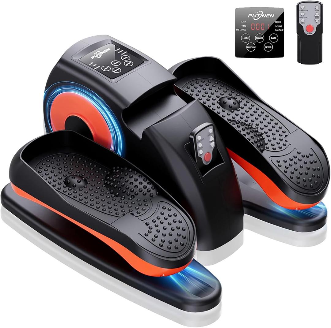 Under Desk Elliptical Machine, Electric Ellipse Leg Exerciser as Seen on Tv for Seniors with 12 Adjustable, Portable Quiet Elliptical Machine, Seated Pedal Exerciser with Remote Control (Orange) Under Desk Elliptical Machine, Electric Ellipse Leg Exerciser as Seen on Tv for Seniors with 12 Adjustable, Portable Quiet Elliptical Machine, Seated Pedal Exerciser with Remote Control (Orange)