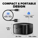 Wireless Charging Case Compatible with Ou-ra Ring Gen 4 Charger, 600mAh Portable Travel Ring Charger Fast Charging Dock with USB-C Cable (Size 9-Carbon)
