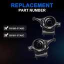 Rear Lower Left Right Side Suspension Control Arm Kit for Nissan Altima 2013-2018, Maxima 2016-2021 OEM#551B0-3TA0D 551B1-3TA0C