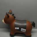 ZOOJOY Bouncy Horse Hopping Toys, Inflatable Animal Horse Toys for Toddlers, Outdoor Indoor Bounce and Ride On Bouncer for Boys Girls, Birthday Gifts for 18 Months 2 3 4 5 6 Year Old with Pump