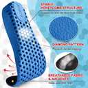 Ailaka Height Increase Insoles for Men Women, Honeycomb Shock Absorbing Cushion Shoe Height Insoles Men Women, Replacement Sports Shoe Inserts, Size: Men 6.5-10 M/Women 8-11.5 M