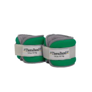 THERABAND Ankle Weights, Comfort Fit Wrist & Ankle Cuff Weight Set, Adjustable Walking Weights for Cardio, Home Workout, Ankle Strengthening & Physical Therapy, Green 1.5 lb. Each, Set of 2, 3 Pounds